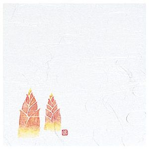 ヤマコー 用美 YAMACO ヤマコー 4寸雲竜敷紙 たけのこ 100枚入 64409 用美