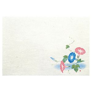 ヤマコー 用美 YAMACO ヤマコー 尺3 雲竜和紙 懐石まっと 四季 朝顔 50枚入 64472 用美