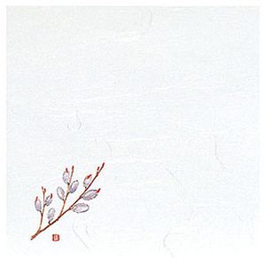 ヤマコー 用美 YAMACO ヤマコー 4寸雲竜敷紙 ねこやなぎ 100枚入 64803 用美