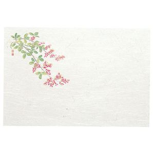 ヤマコー 用美 YAMACO ヤマコー 尺3 雲竜和紙 懐石まっと 四季 萩 50枚入 65018 用美