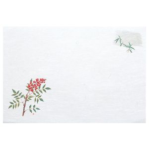 ヤマコー 用美 YAMACO ヤマコー 尺3 雲竜和紙 懐石まっと 枯淡 南天 100枚入 65206 用美