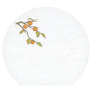 ヤマコー 用美 YAMACO ヤマコー 尺3 半月雲竜和紙 懐石まっと 枯淡 柿 100枚入 65214 用美