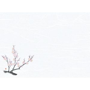 ヤマコー 用美 YAMACO ヤマコー 尺3 雲竜和紙 懐石まっと 花彩 はなさい 梅 100枚入 66428 用美