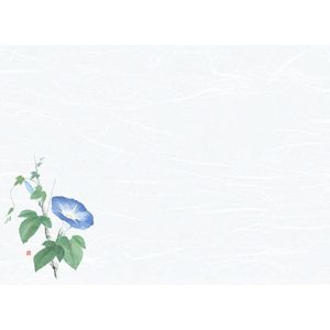 ヤマコー 用美 YAMACO ヤマコー 尺3 雲竜和紙 懐石まっと 花彩 はなさい 朝顔 100枚入 66433 用美