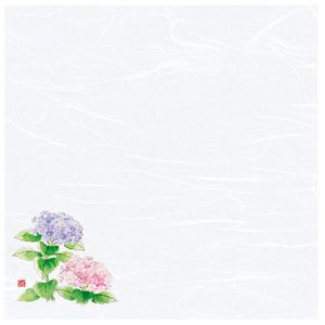 ヤマコー 用美 YAMACO ヤマコー 4寸 四季彩雲竜敷紙 紫陽花 100枚入 68813 用美