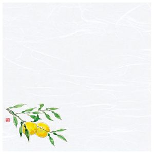 ヤマコー 用美 YAMACO ヤマコー 4寸 四季彩雲竜敷紙 柚子 100枚入 68829 用美