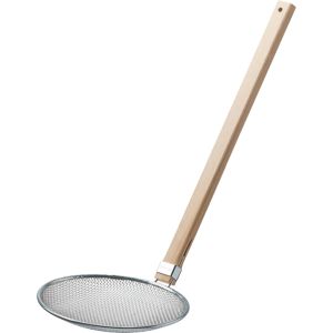 新越ワークス スリースノー ステンレス 木柄 そば揚 18cm 新越ワークス TS