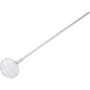 新越ワークス スリースノー パイプ柄給食用すくい網 丸型 24cm 荒目 柄長100cm 新越ワークス TS