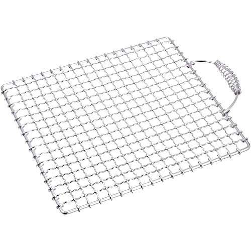 新越金網 新越金網 業務用 焼物網 タフロス バネ付取手 27号