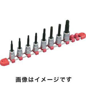 KTC 京都機械工具 KTC TBT3L08T 9.5sq. ロングT型トルクスビットソケットセット 8コ組