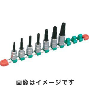KTC 京都機械工具 KTC TBT407TH 12.7sq. T型 いじり止め トルクス ビットソケットセット 7コ組