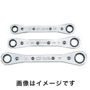 KTC 京都機械工具 KTC RM03 板 ラチェット めがね レンチセット 3本組
