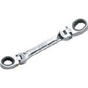 KTC 京都機械工具 KTC MR1S-1417F ショートラチェットめがねレンチ 両頭首振りタイプ 14×17mm