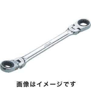 KTC 京都機械工具 KTC MR1-2224F ラチェットめがねレンチ 両頭型首振りタイプ 22×24mm