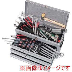 KTC 京都機械工具 KTC SK4521MXCS 工具セット 12.7sq. 一般機械整備向け チェストタイプ 52点 シルバー メーカー直送 代引不可 北海道沖縄離島不可