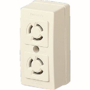 パナソニック panasonic パナソニック WK2312W 接地2P15A引掛露出Wコンセント