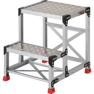 トラスコ中山 TRUSCO 作業用踏台 アルミ製・縞板タイプ 天板寸法500×400×H600 TSFC-256 メーカー直送 代引不可 北海道・沖縄・離島不可