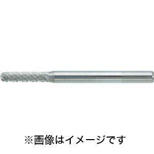 トラスコ TRUSCO トラスコ TB2A024S 超硬バー 先丸円筒型 Φ2.5×刃長11×軸3 シングルカット TRUSCO