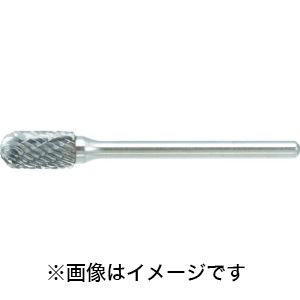 トラスコ TRUSCO トラスコ TB2B064S 超硬バー 先丸円筒型 Φ6.4×刃長13×軸3 シングルカット TRUSCO
