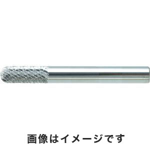 トラスコ TRUSCO トラスコ TB2C060S 超硬バー 先丸円筒型 Φ6×刃長16×軸6 シングルカット TRUSCO