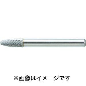 トラスコ TRUSCO トラスコ TB3C060S 超硬バー 砲弾型 Φ6×刃長16×軸6 シングルカット TRUSCO