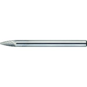 トラスコ TRUSCO トラスコ TB4A030S 超硬バー トンガリ型 Φ3×刃長6×軸3 シングルカット TRUSCO