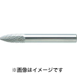 トラスコ TRUSCO トラスコ TB4C080 超硬バー トンガリ型 Φ8×刃長19×軸6 ダブルカット TRUSCO