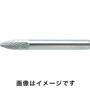 トラスコ TRUSCO トラスコ TB4C095S 超硬バー トンガリ型 Φ9.5×刃長19×軸6 シングルカット TRUSCO