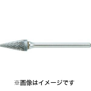 トラスコ TRUSCO トラスコ TB5B064S 超硬バー テーパー型 Φ6.4(22°)×刃長13×軸3 シングル TRUSCO