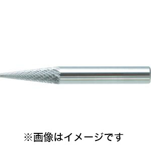 トラスコ TRUSCO トラスコ TB5C060S 超硬バー テーパー型 Φ6(14°)×刃長19×軸6 シングル TRUSCO