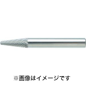 トラスコ TRUSCO トラスコ TB7C060S 超硬バー テーパー先丸型 Φ6(14°)×刃長16×軸6 シングル TRUSCO
