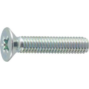 トラスコ TRUSCO トラスコ 皿頭小ネジ 三価 白 全ネジ M3×10 214本入 1PK B702-0310