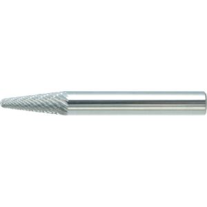 トラスコ TRUSCO トラスコ TB7C060 超硬バー テーパー先丸型 Φ6(14°)×刃長16×軸6 ダブルカ TRUSCO