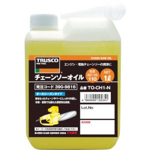 トラスコ TRUSCO トラスコ チェーンソーオイル1L TO-CHN-1