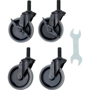 トラスコ中山 TRUSCO トラスコ CFLNU100M16SET クリーンフェニックスワゴン用キャスターセット100 NU車輪 M16鉄金具 TRUSCO