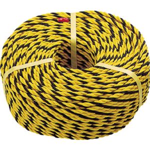 トラスコ TRUSCO トラスコ 標識ロープ 3つ打 線径10mm×長さ200m 1巻 R-12200T