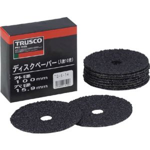 トラスコ TRUSCO トラスコ TG4-16 ディスクペーパー4型 Φ100×15.9 16 10枚入 1箱 TRUSCO
