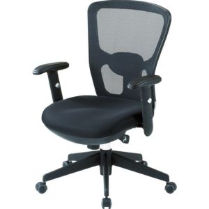 トラスコ中山 TRUSCO オフィスチェアMC-5A 背面メッシュタイプ肘付 MC-5A メーカー直送 代引不可