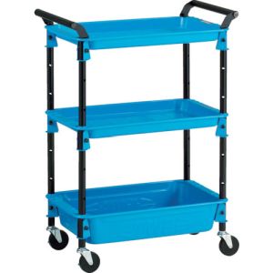 トラスコ中山 TRUSCO トラスコ中山TRUSCOツールワゴンロイヤル654×361×887深1浅2 スカイ TWR-221-SB メーカー直送 代引不可