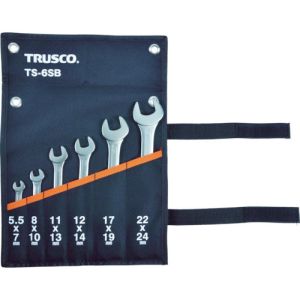 トラスコ TRUSCO トラスコ 両口スパナセット 6本組  TS-6SA