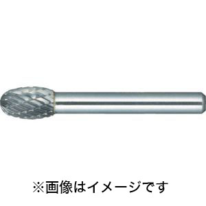 トラスコ TRUSCO トラスコ TA6C095 超硬バー タマゴ型 Φ9.5×刃長16×軸6 アルミカット TRUSCO