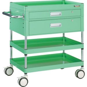トラスコ中山 TRUSCO ファルコンワゴン 引出付 750X500 ウレタン双輪 YG色 FAW-973VZD-YG メーカー直送 代引不可