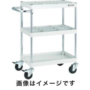 トラスコ中山 TRUSCO ファルコンワゴン900X600 仕切板付 ゴム車輪 YG色 FAW-993S2-YG メーカー直送 代引不可