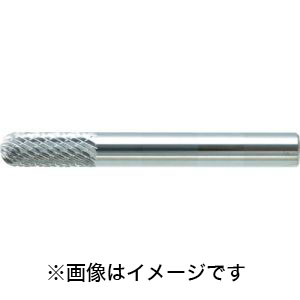 トラスコ TRUSCO トラスコ TB2C030 超硬バー 先丸円筒型 Φ3×刃長12.7×軸6 ダブルカット TRUSCO