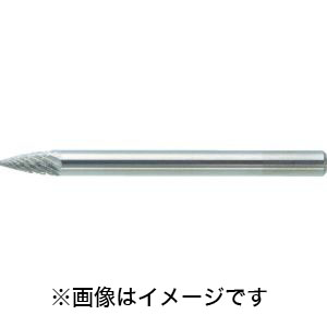 トラスコ TRUSCO トラスコ TB4A031 超硬バー トンガリ型 Φ3×刃長9.5×軸3 ダブルカット TRUSCO