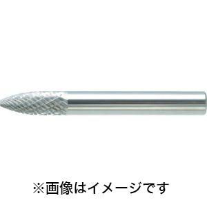 トラスコ TRUSCO トラスコ TB4C080S 超硬バー トンガリ型 Φ8×刃長19×軸6 シングルカット TRUSCO