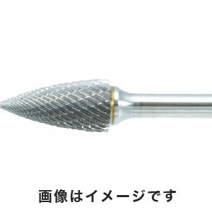 トラスコ TRUSCO トラスコ TB4C095SL150 超硬バー トンガリ型 Φ9.5×刃長19×軸6 ロング シングル TRUSCO