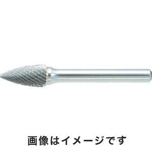 トラスコ TRUSCO トラスコ TB4C160 超硬バー トンガリ型 Φ16×刃長25×軸6 ダブルカット TRUSCO