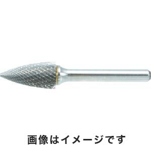 トラスコ TRUSCO トラスコ TB4C190S 超硬バー トンガリ型 Φ19×刃長25×軸6 シングルカット TRUSCO