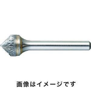 トラスコ TRUSCO トラスコ TB50C127S 超硬バー 円錐型60° Φ12.7×刃長11×軸6 シングルカット TRUSCO